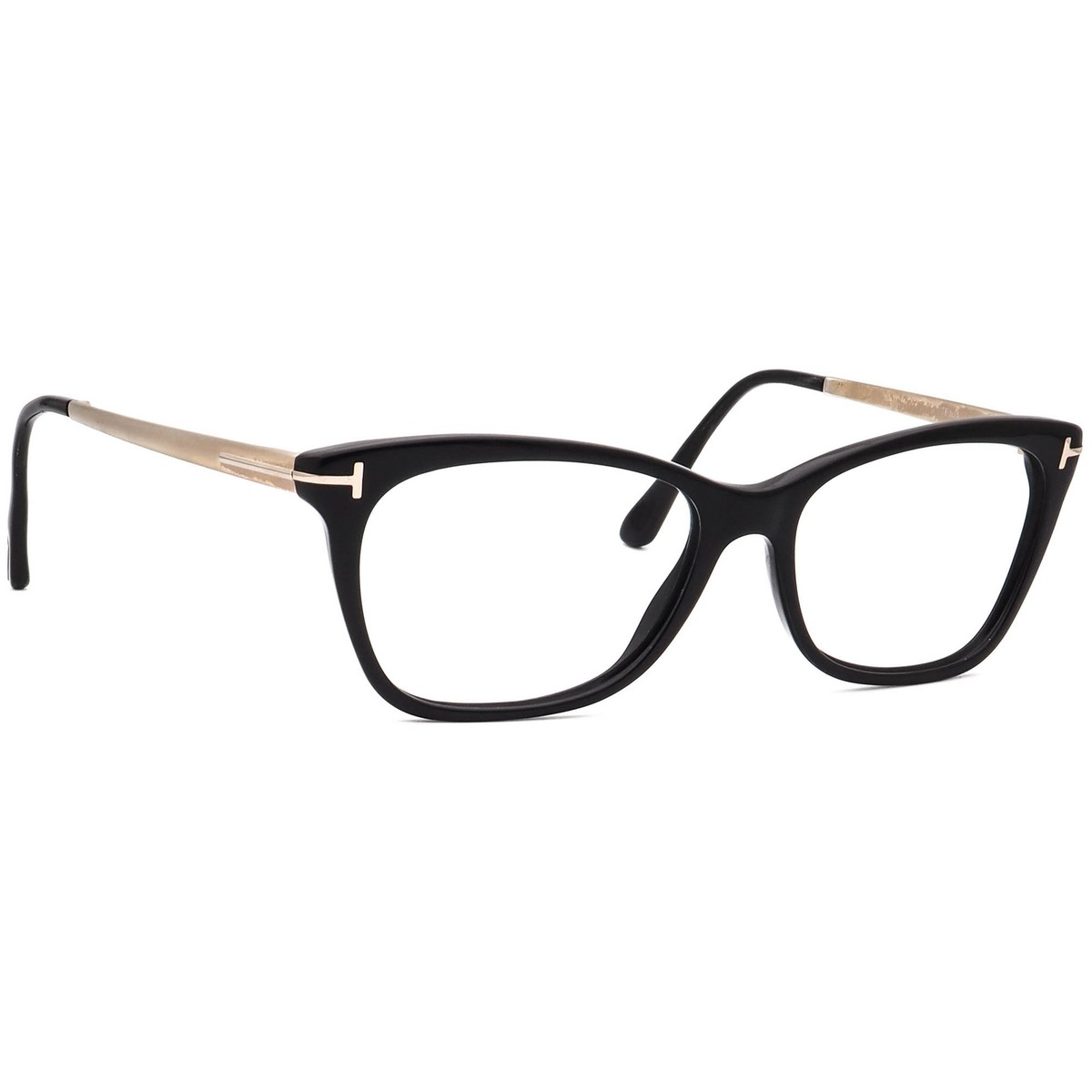 Tom Ford Eyeglasses TF 5353 001 Black/Gold Sand Butterfly Frame