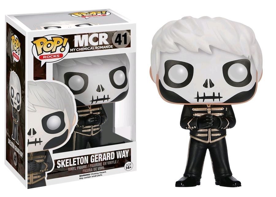 FUNKO POP ROCKS MCR MY CHEMICAL ROMANCE #41 SKELETON GERARD WAY
