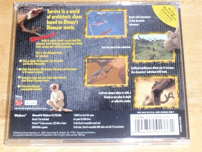 Disney's Dinosaur Action Game (PC, 2001) for sale online | eBay