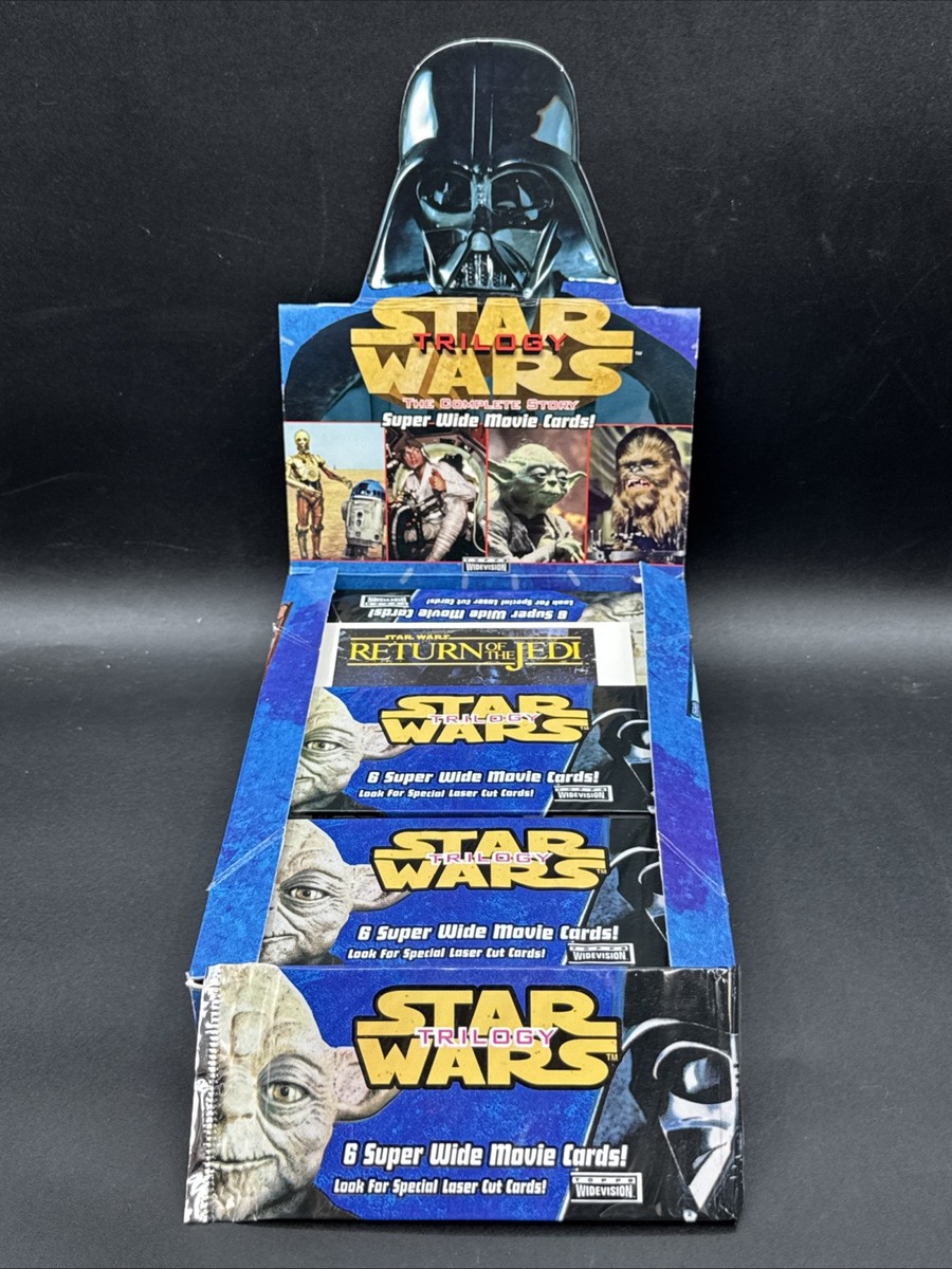 1997 Topps Laser Star Wars Trilogy Super Wide Movie Cards SEALED 1