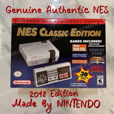 Authentic Nintendo Classic Edition NES Mini Game Console USA