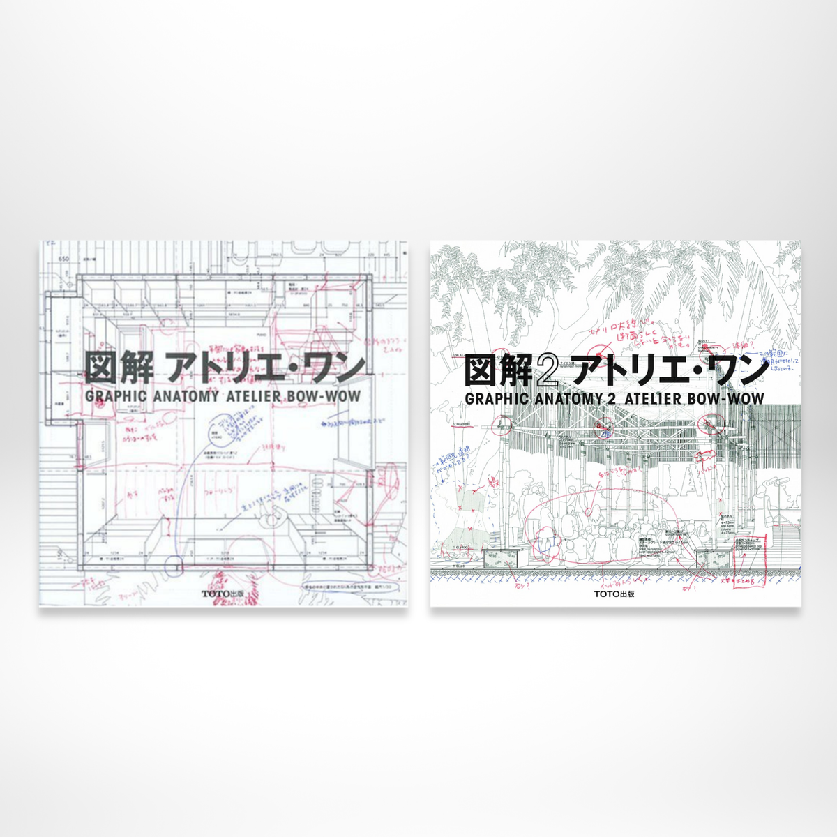 Atelier One Vol.1 Vol.2 Book Set : GRAPHIC ANATOMY ATELIER BOW-WOW