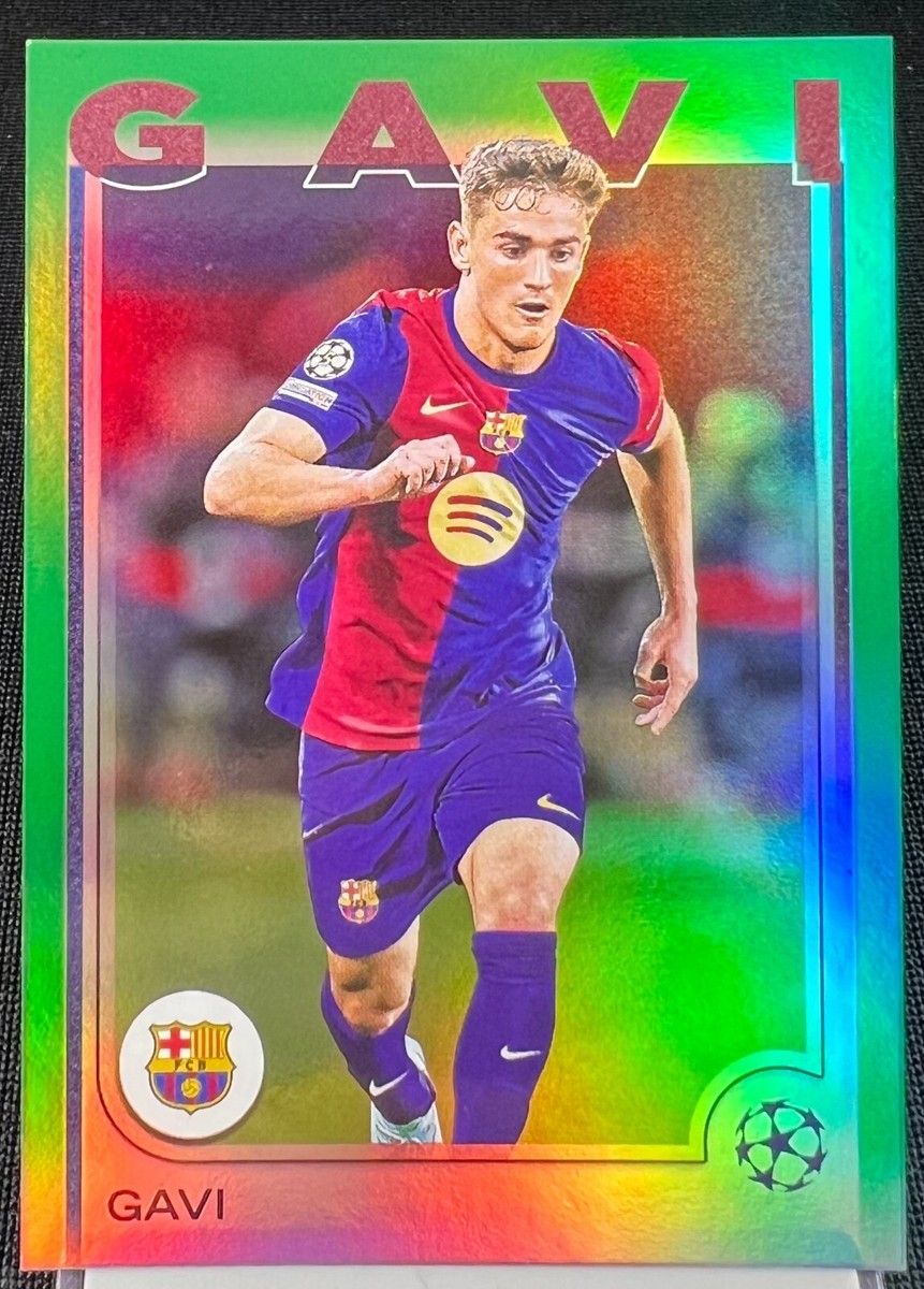 Gavi 2025 Topps UEFA Champions League Green Refractor /99 | eBay