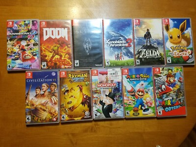 Nintendo Switch EMPTY Authentic Original Case COMPLETE Zelda Mario