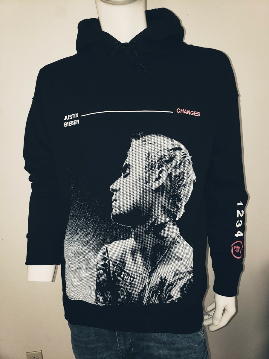 NEW Rare Justin Bieber Changes XS Hoodie Liscenced Black Graphic