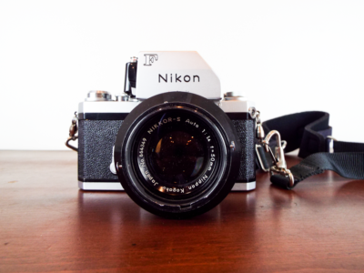 Vintage 60s Nikon F Camera Nikkor S Auto Lens f1.4 50mm 35mm