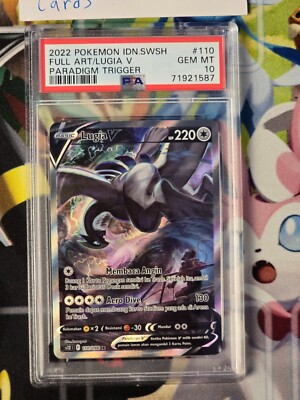 Pokemon TCG Indonesia Lugia V SR 110/098 s12 Alt art PSA 10 | eBay