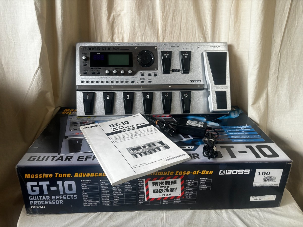 Boss GT-10 Guitar Effects Processor w/ box, power supply | eBay