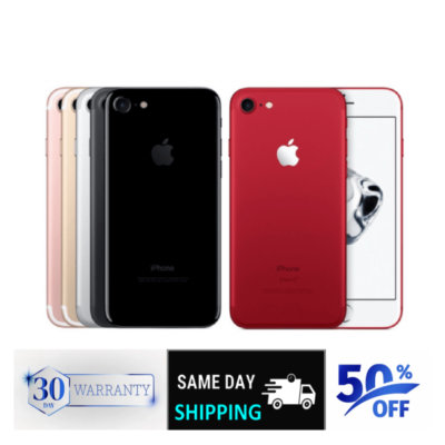 Apple iPhone 7 32GB/128GB - Rose Gold, Black, Red - Unlocked