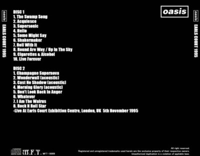 OASIS / EARLS COURT 1995 (2CD) | eBay