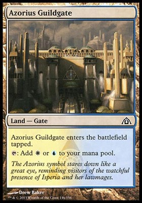 1x FOIL Azorius Guildate Dragon's Maze MtG Magic Land Common 1 x1