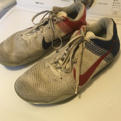 Nike Kobe 11 XI Low Elite USA Olympic Red White Blue Size 13