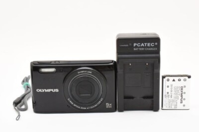 Olympus Stylus VG-180 Black 5x Wide Zoom Digital Camera from Japan