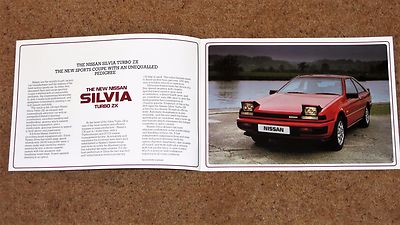 1985 NISSAN SILVIA TURBO ZX & DOHC (S12) Sales Brochure UK Market