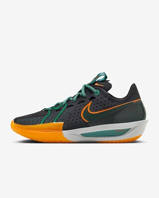 New Nike G.T. Cut 3 EP Shoes - Black/ Vintage Green (DV2918-001