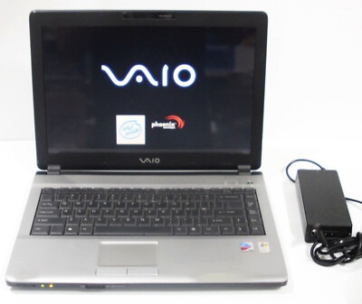 Vintage Sony Vaio VGN-FJ170P Windows XP Era 1.73ghz, 100GB 512mb