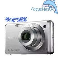 Sony Cyber-shot DSC-W220 12.1MP Digital Camera - Silver for sale