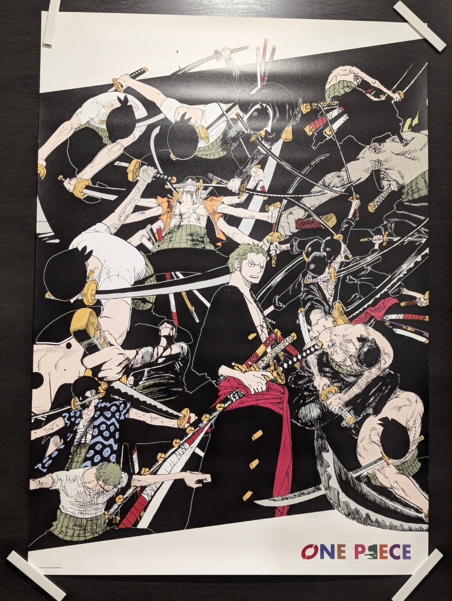 NEW Roronoa Zoro A1 size Art Poster ONE PIECE Jump Shop Official