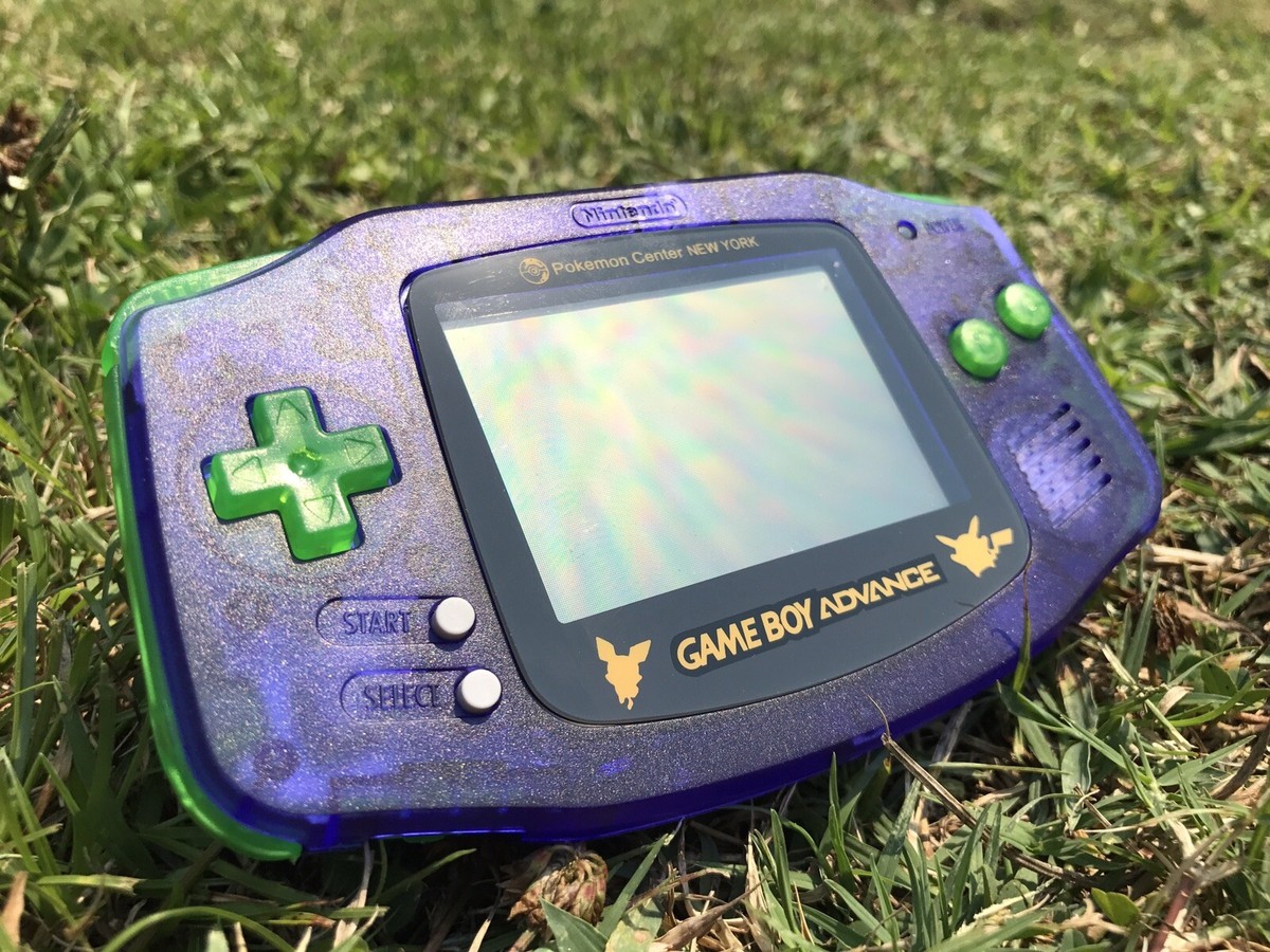 Nintendo Gameboy Advance GBA AGB-001 Atomic Purple Green Gaming