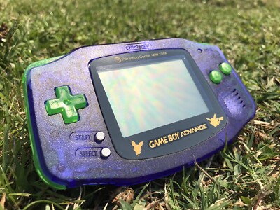 Nintendo Gameboy Advance GBA AGB-001 Atomic Purple Green Gaming