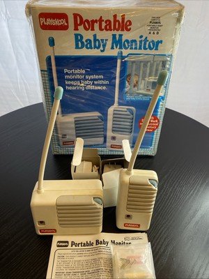 Vintage 1987 Playskool Portable Baby Monitor 5590 Receiver as Seen