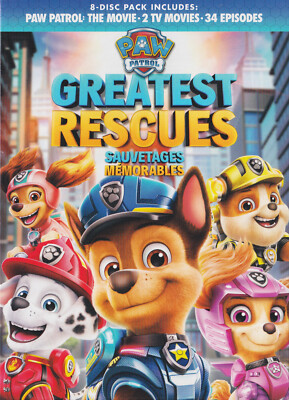 PAW PATROL GREATEST RESCUES (DVD BOX SET 2021) NEW SEALED Region 1