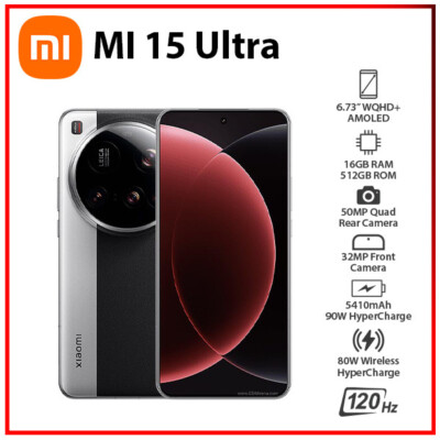 Xiaomi 15 Ultra 5G 16GB+512GB SILVER Dual SIM Unlocked Android