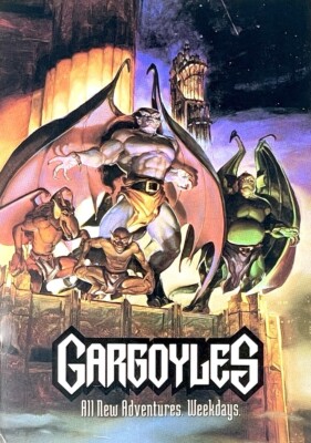 GARGOYLES TV Promo Postcard 1990s Disney Animation Buena Vista