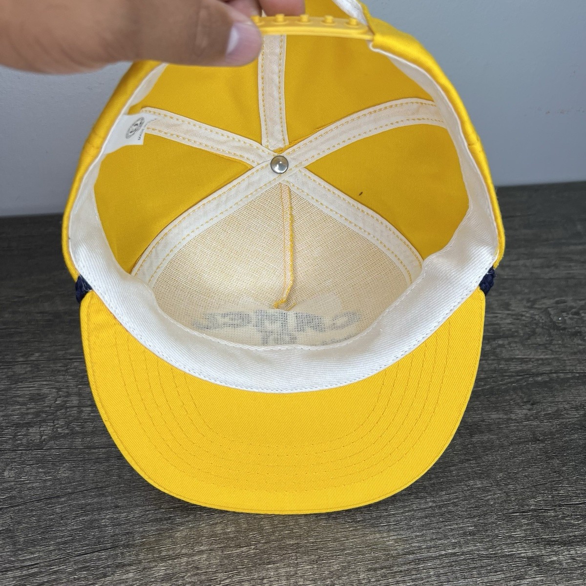 NEW Vintage Camel GT Snapback Hat Cap Yellow Made USA World Class