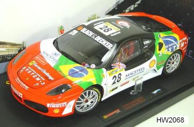 FERRARI F430 CHALLENGE #28 BRUNO SENNA BY HOT WHEELS ELITE 1:18