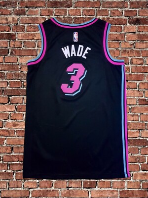 Nike Miami Heat Dwyane Wade Vice Nights City Edition Jersey Men