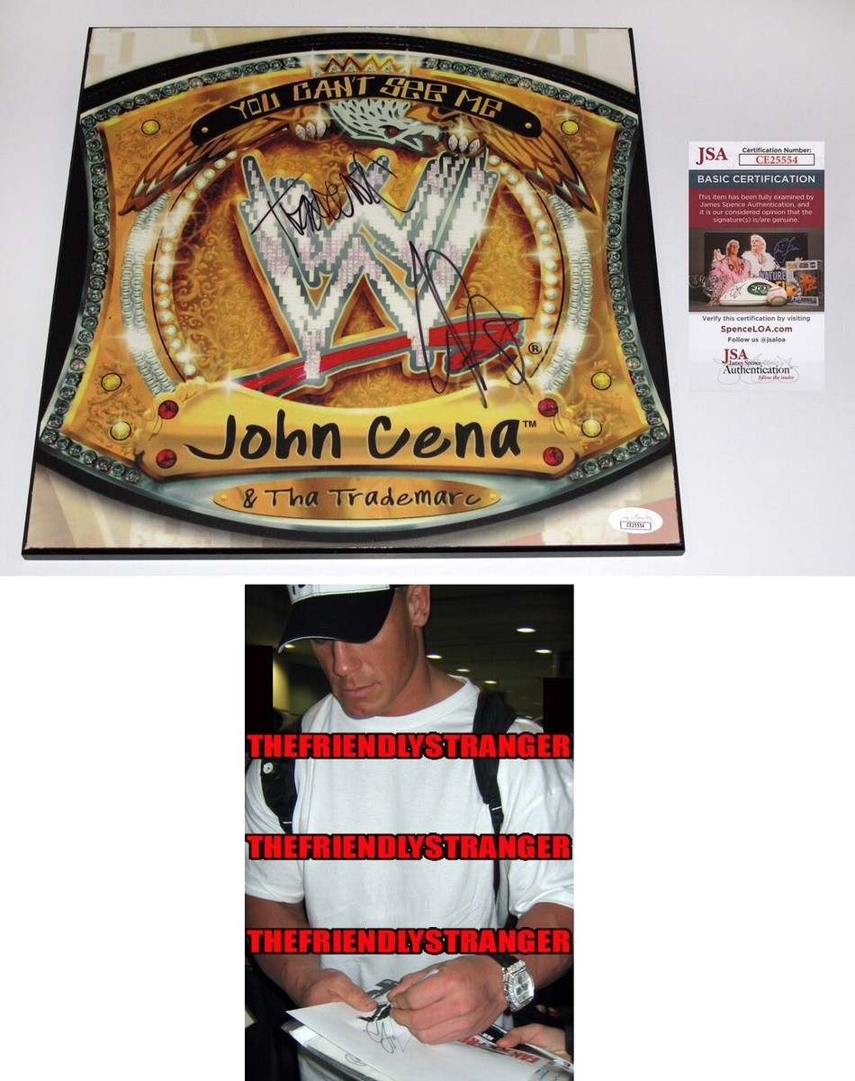 JOHN CENA & THA TRADEMARC signed WWE 
