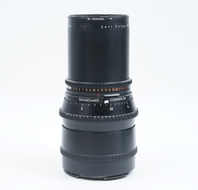 Ex Hasselblad Carl Zeiss Sonnar 250mm f/5.6 C T* Black Lens w/Cap