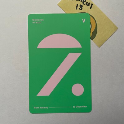 BTS V Taehyung MEMORIES OF 2020 Official Photocard DVD photo card