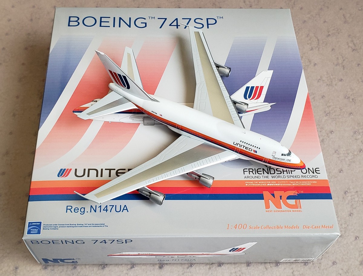 NG Models 747SP United Airlines N147UA Friendship One in 1:400 | eBay