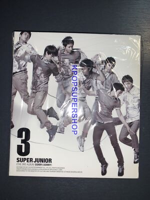 Super Junior The 3rd Album Sorry Sorry Version C CD Booklet New