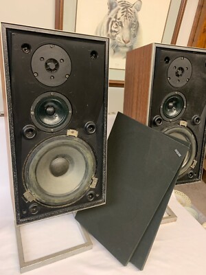 Beovox S45-2 + Rare Stands + Covers + Cable - Ripe for Restoration