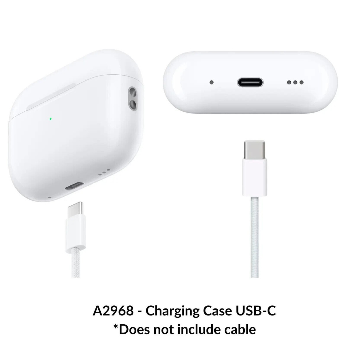 Apple AirPods Pro 2nd Generation USB-C MagSafe Charging Case A2968
