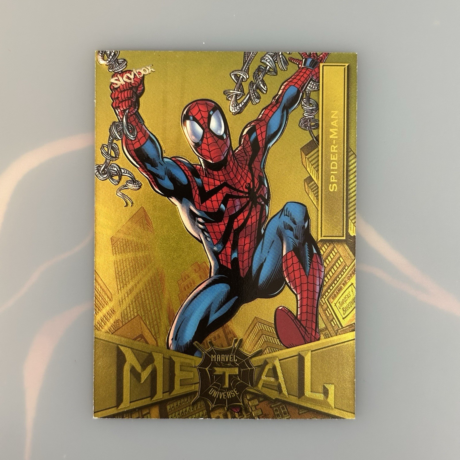 Spider-Man 2021 Skybox Marvel Metal Universe Spider-Man #64 Light