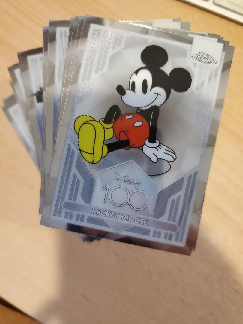 2023 Topps Chrome Disney 100 Years complete 100-card base set