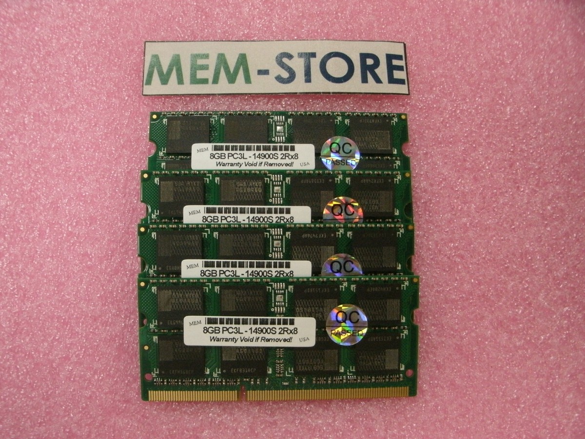 32GB 4x8GB 1867MHz 1.35V DDR3 SODIMM Memory iMac 17,1 3.2GHz 3.3