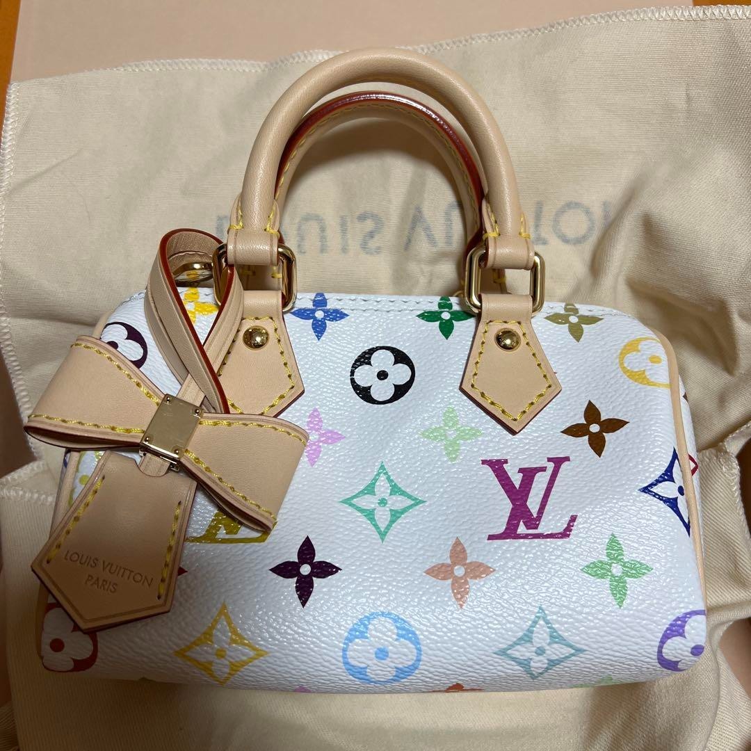 NEW LV × TM speedy 25 Louis Vuitton Takashi Murakami Multicolore