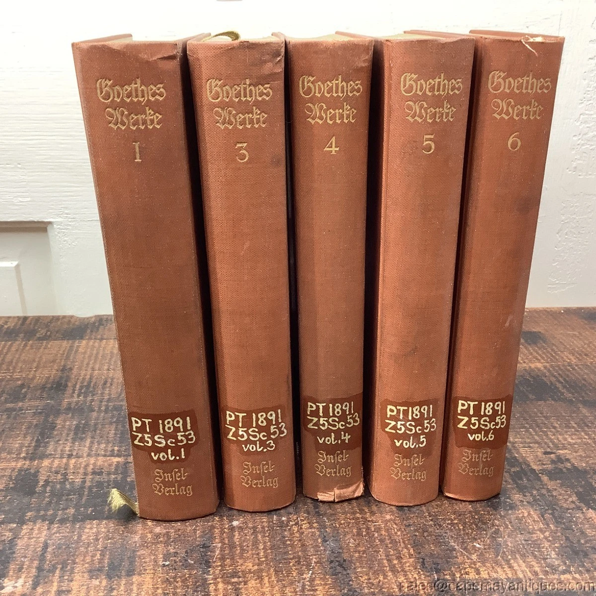 Antiquarian & Collectible Johann Wolfgang von Goethe Books in