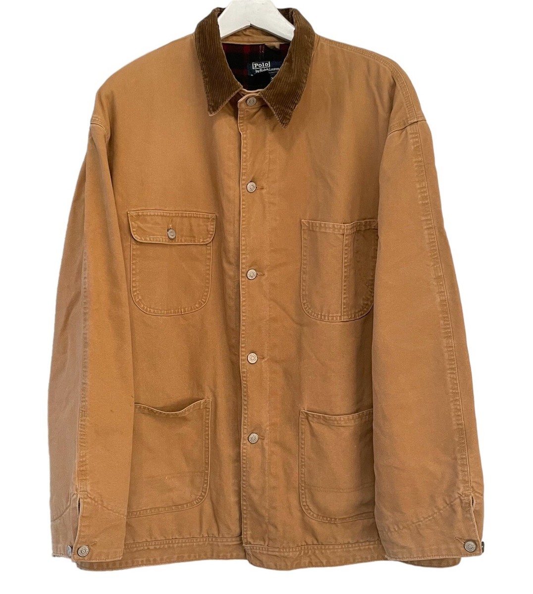 Ralph Lauren Vintage 90s Canvas Chore Work Blanket Lined Jacket