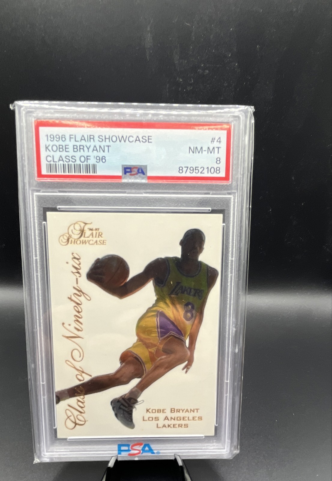 Kobe Bryant 1996 Flair Showcase #4 Class of '96 Price Guide