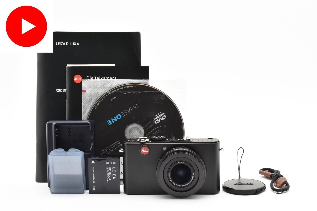 DDP US *NEAR MINT* Leica D-LUX 4 Digital Compact Camera Black 10.1