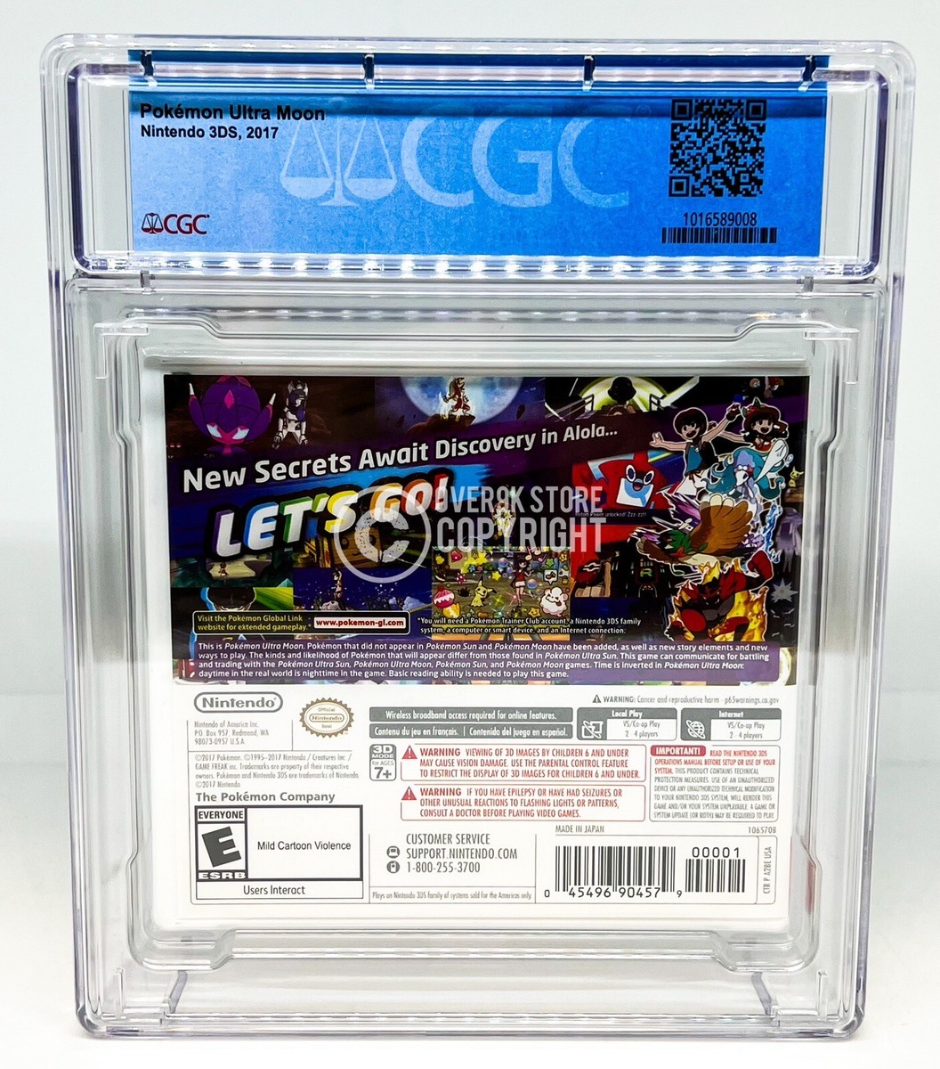 Pokémon Ultra Moon - Nintendo 3DS - CGC 9.8 A++ Sealed Graded Not