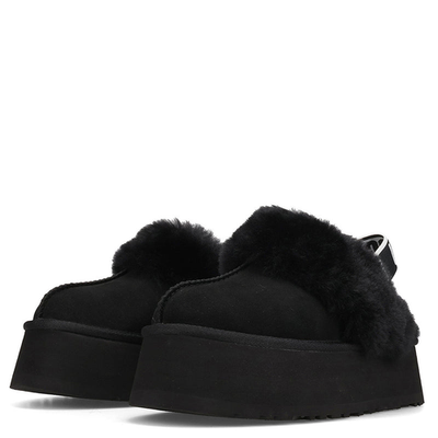 UGG WMNS Funkette Black Black 1113474-BLK Women's Size | eBay