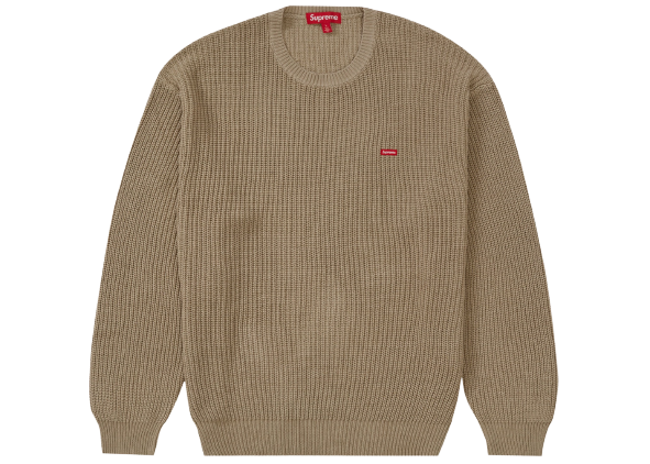 Supreme Small Box Ribbed Sweater FW23 Black Tan Royal Multi