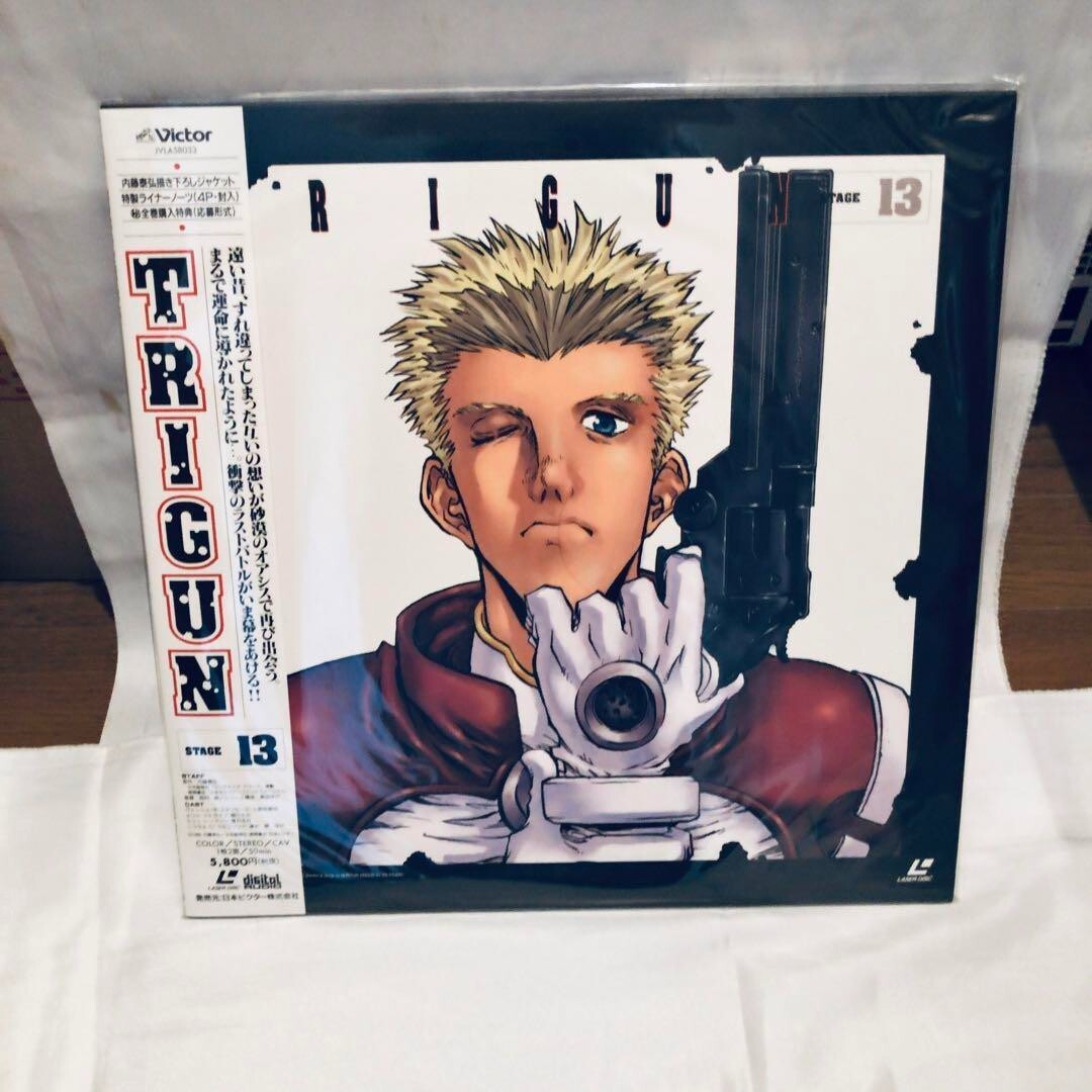 TRIGUN Laserdisc Box Set vol1.-13 Set Gun Action Captain Magazine